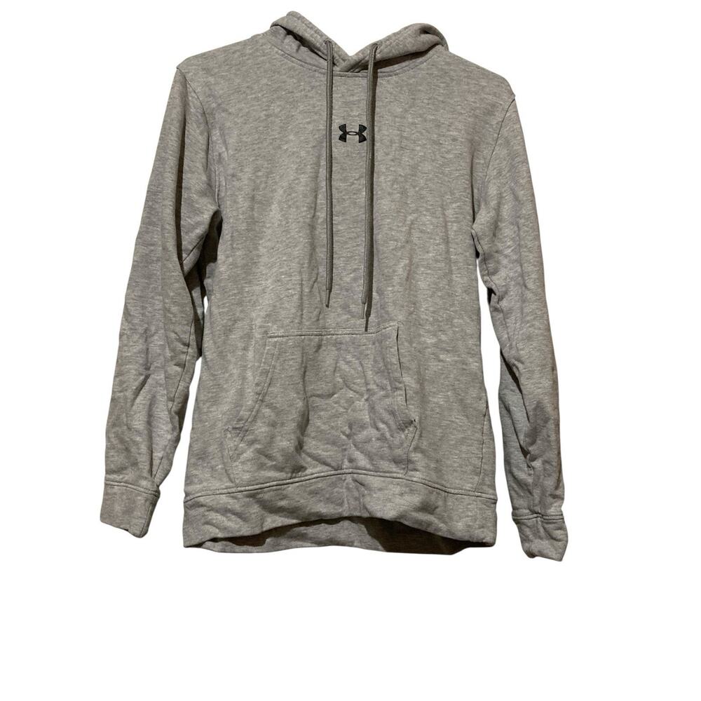 Under Armour Freedom Hoodie Sweatshirt Large Adult Long Sleeve Pullover Gray